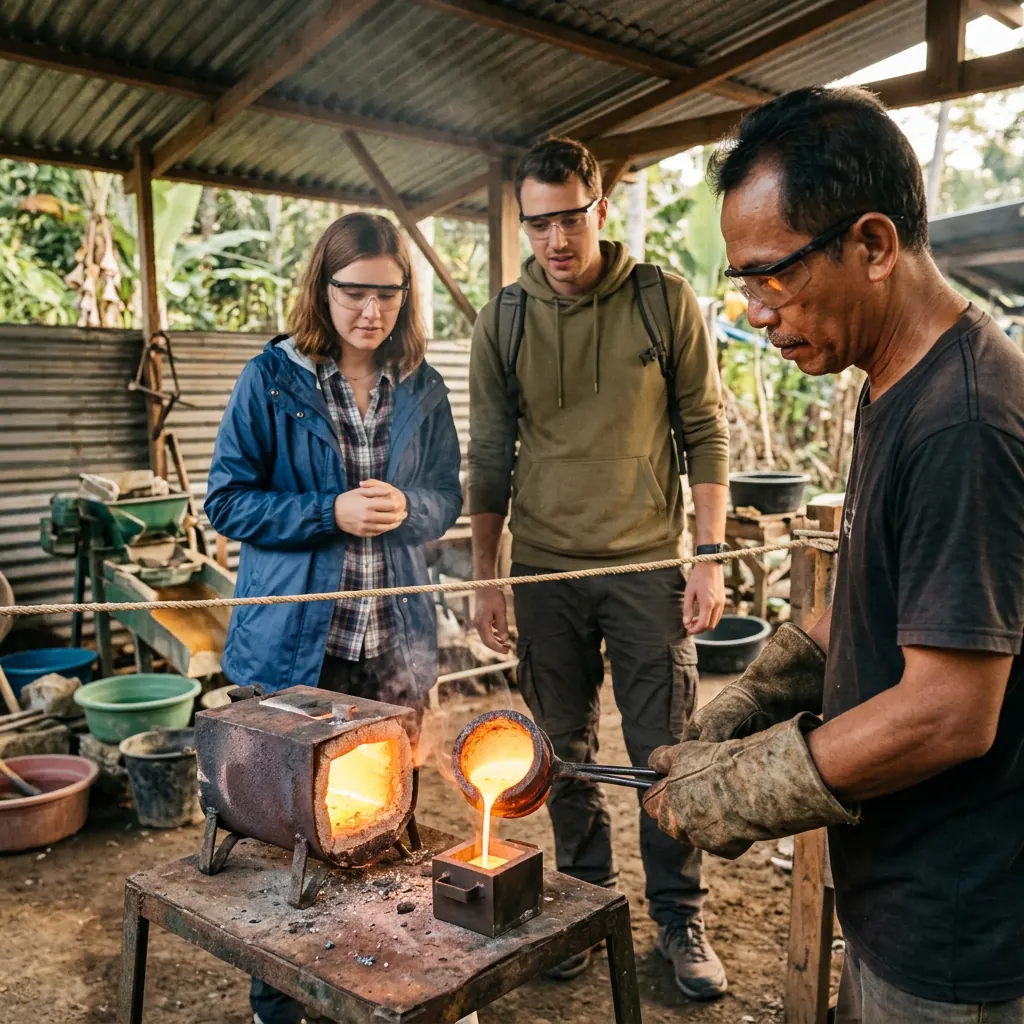 Small gold melting furnace
